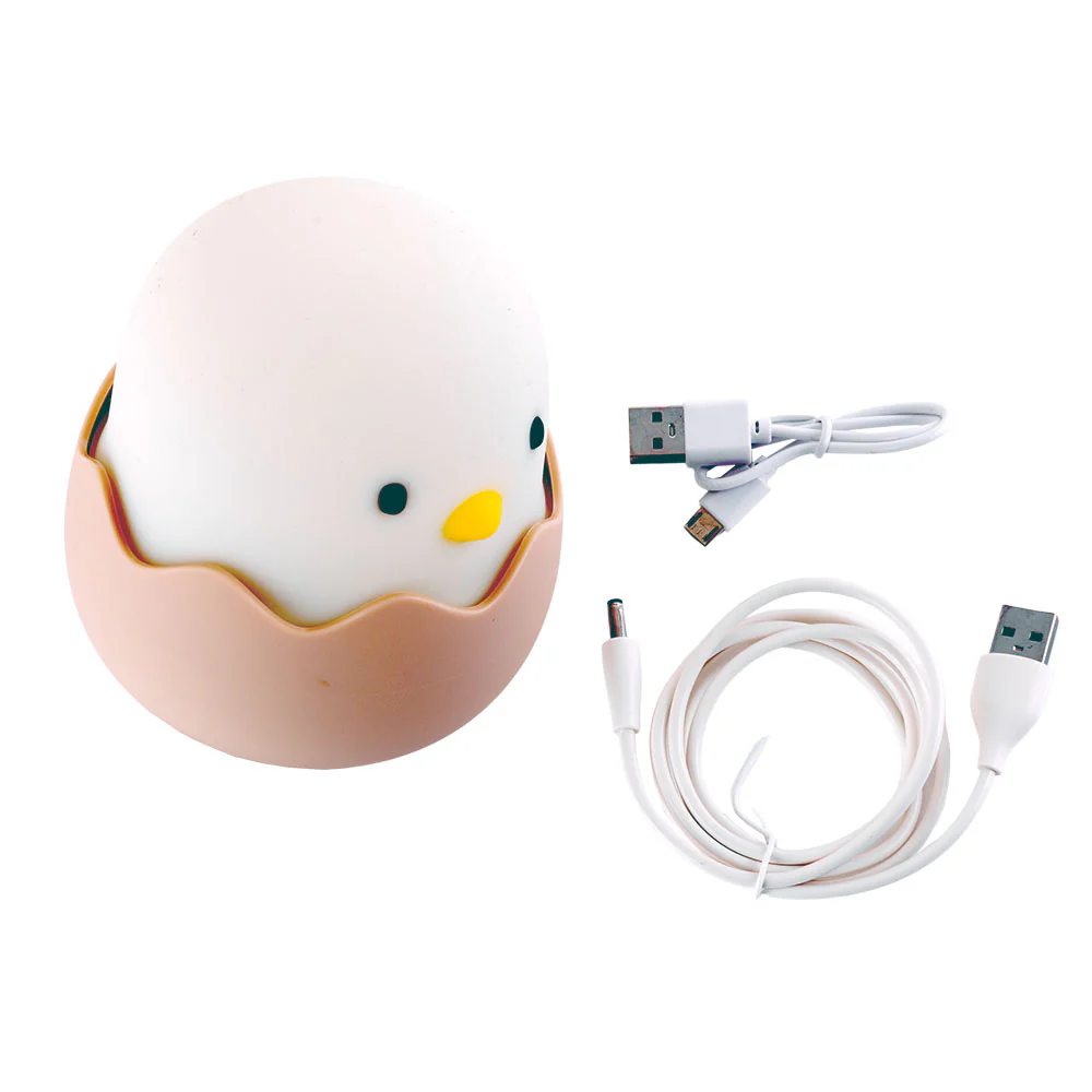 Lampara nocturna de mesa LED Infantil quitamiedos y recargable "Chicken" - Image 7