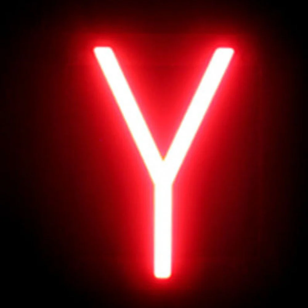 Letra LED Neon Y Ancho 105Mm Alto 161Mm Fondo 38Mm - - - Image 2