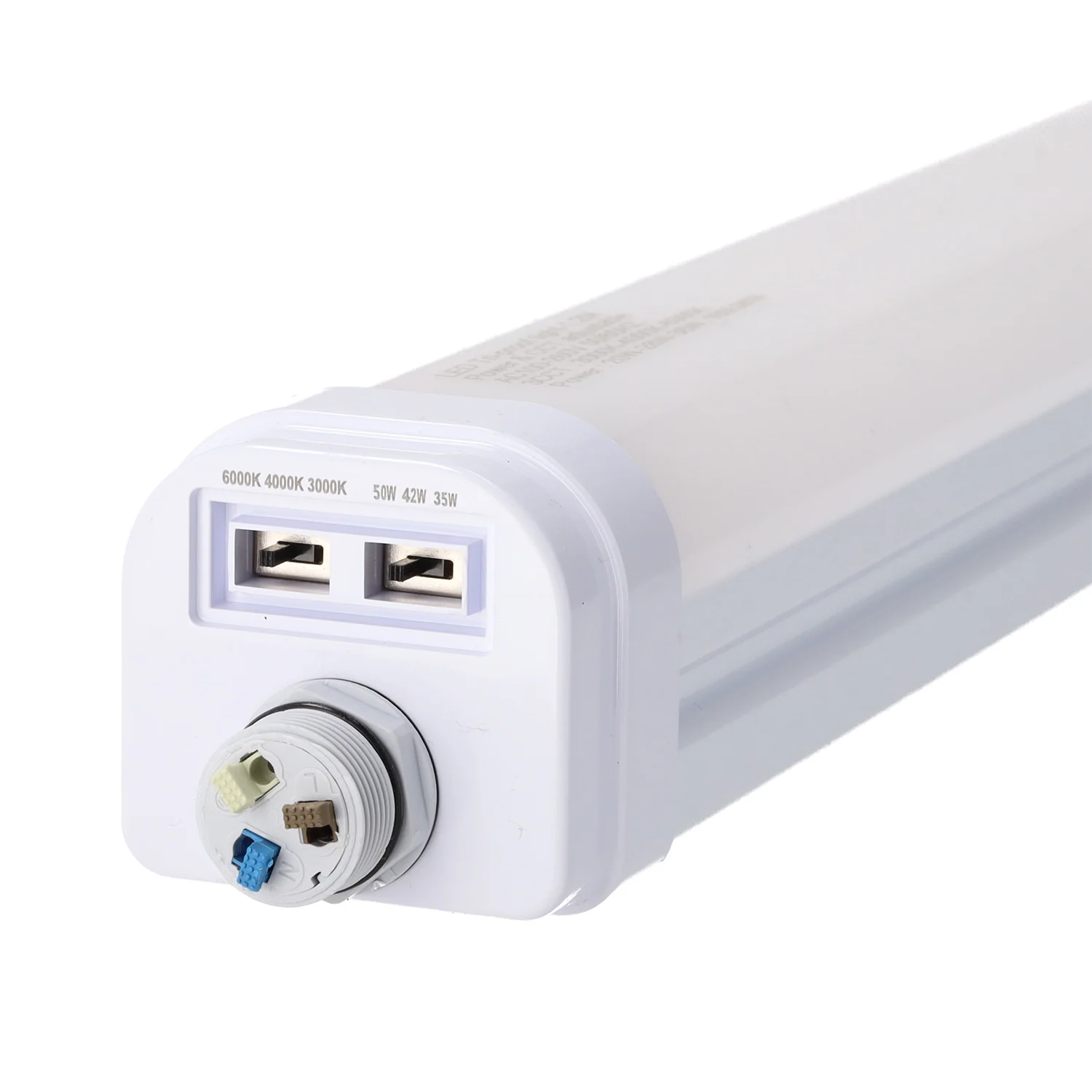 Luminaria Estanca Enlazable LED Philips IP66 150Cm Potencia Regulable (35/42/50W) 160Lm/W CCT Tonalidad Luz Regulable 3/4/6000ºK - Image 3