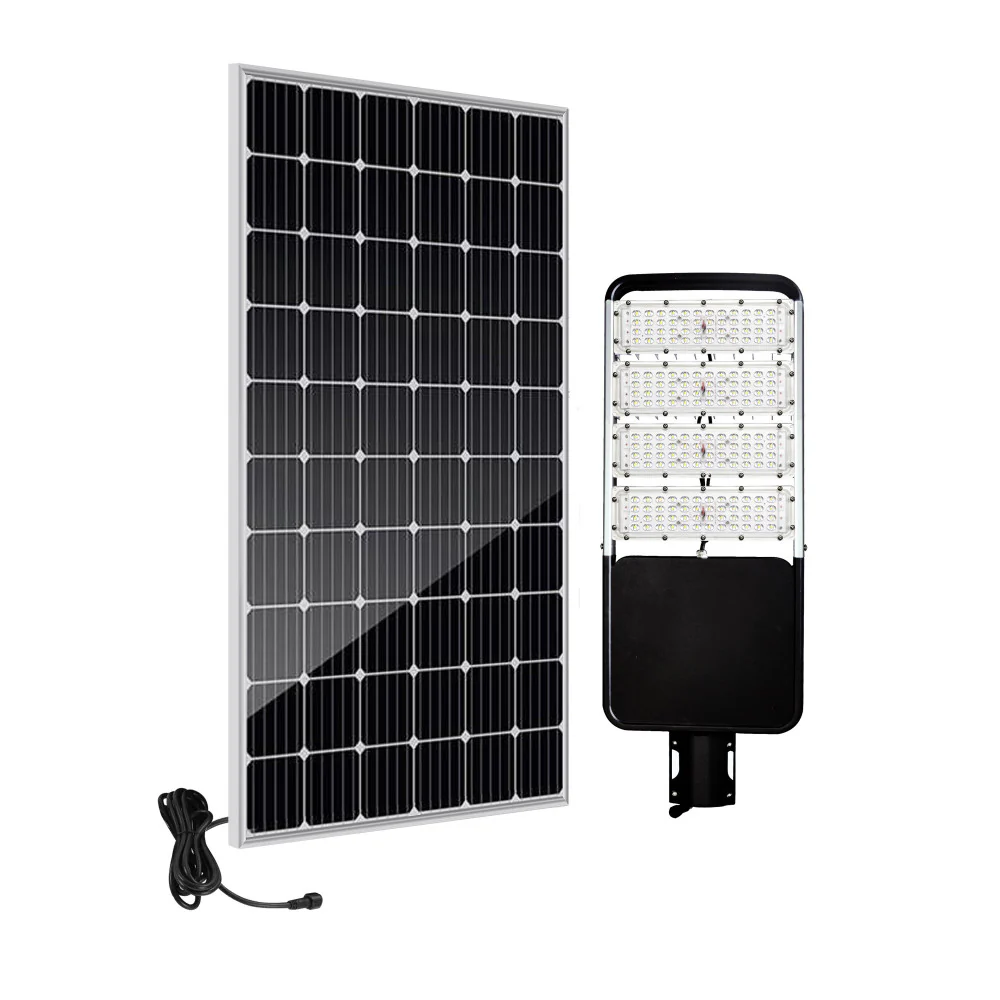 Luminaria LED Solar Híbrida 80W 180Lm/W (110W Monocristalino) Blanco Cálido 3000K - Image 5