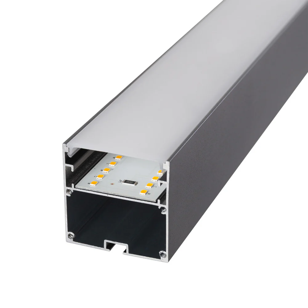 Luminaria Lineal Enlazable LED 45W 4,500Lm 180Cm CCT (Tonalidad Luz Regulable) Driver Lifud Superficie/ Suspendida Acabado Negro - Image 6
