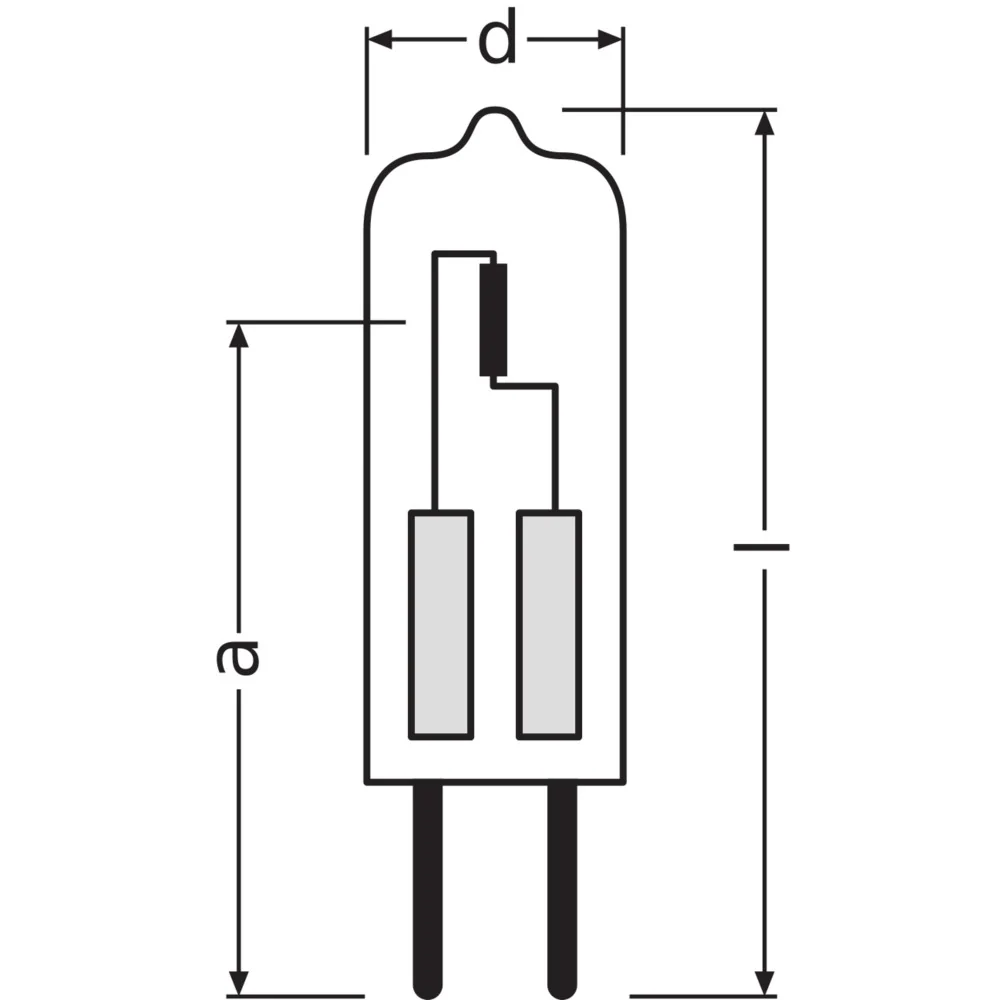 Lámpara halógena de bajo voltaje Ledvance/Osram G4 de 10 W, 130 lm, 2800 K, regulable. - Image 3