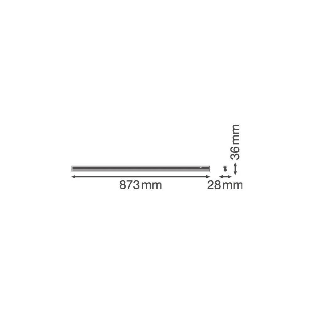 Luminaria LED lineal Ledvance "Compact" 12W 1200Lm 3000K 140º IP20 - Image 3