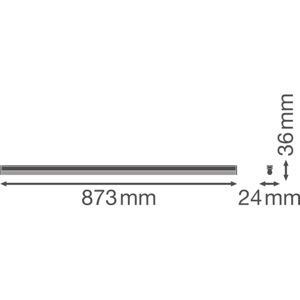 [LVE-4058075106239] Luminaria LED Lineal Ledvance "Compact"   15W 1500Lm 3000K 140º IP20 - Blanco Cálido - Image 3