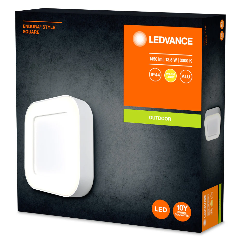 Luminaria LED de exterior Ledvance "Endura" con sensor, 13,5 W, 600 lm, 3000 K, 100º, IP44 - Image 2