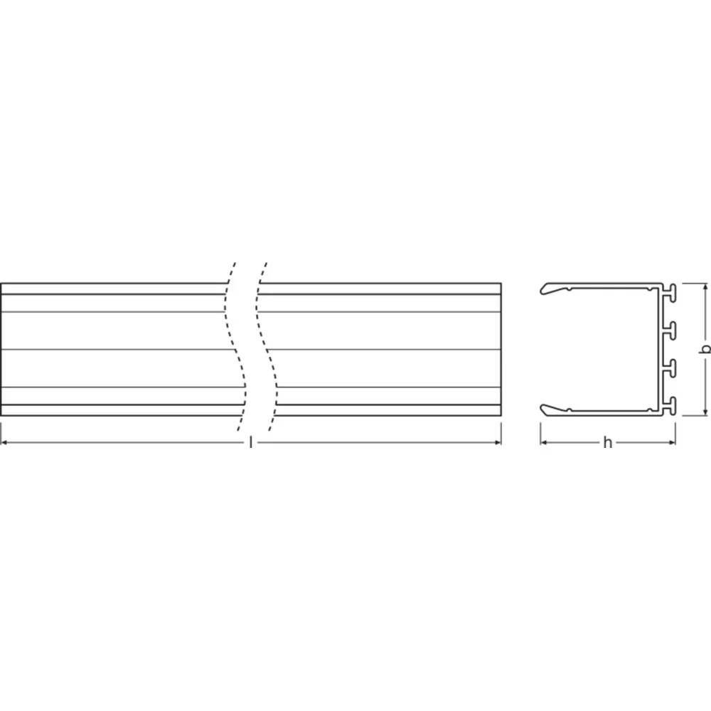 Tiras LED de perfil ancho Ledvance - PW03/U/26X26/14/1 1M - Image 2