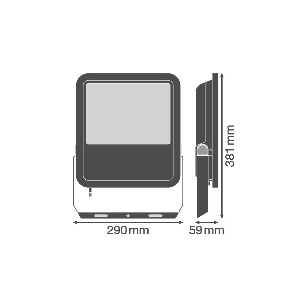 Proyector LED Ledvance, foco de 125 W, 13750 lm, 3000 K, 100 x 100º, IP65 - Image 3