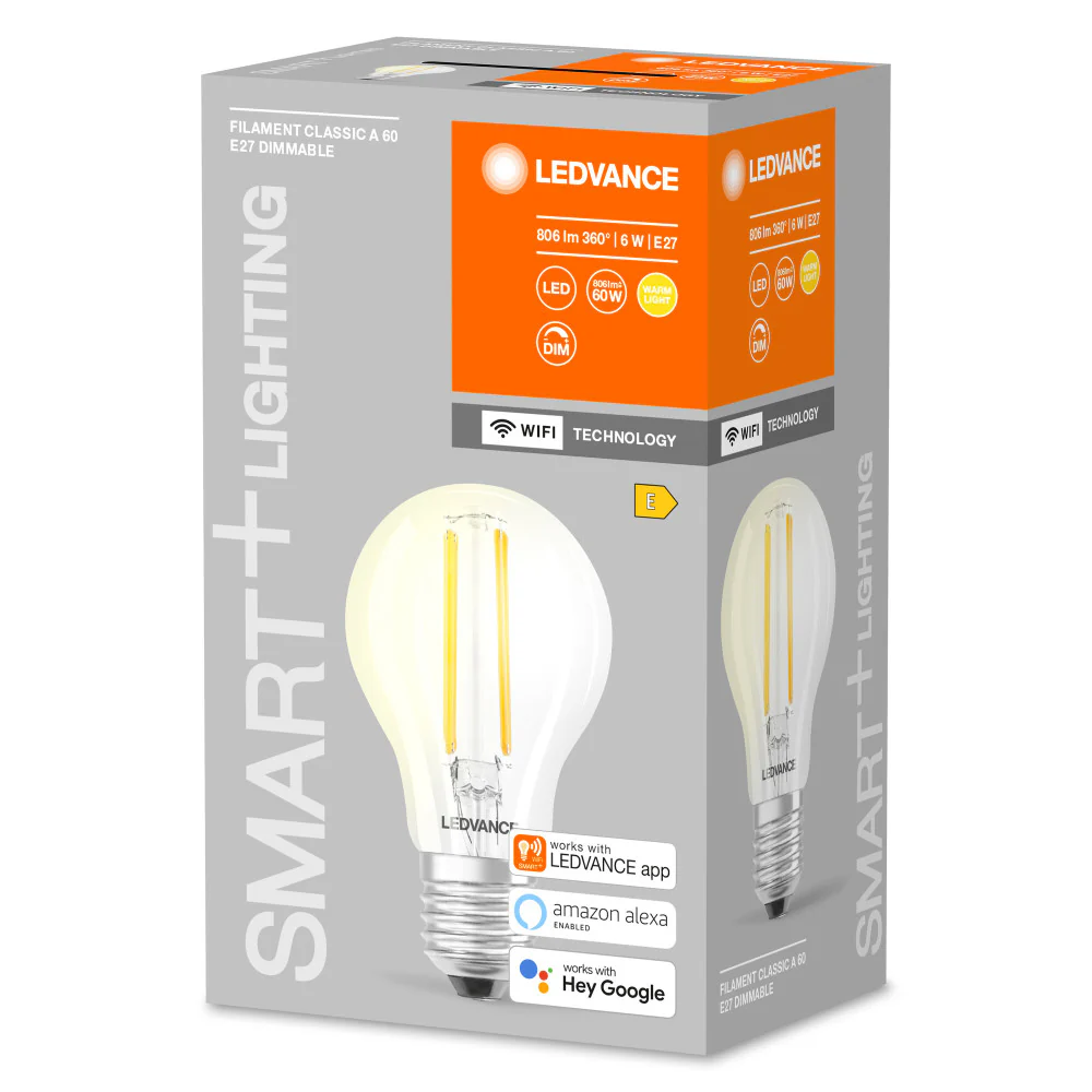 Bombilla LED Ledvance "SMART" E27 6W 806Lm 2700K 300º IP20 Regulable - Image 2
