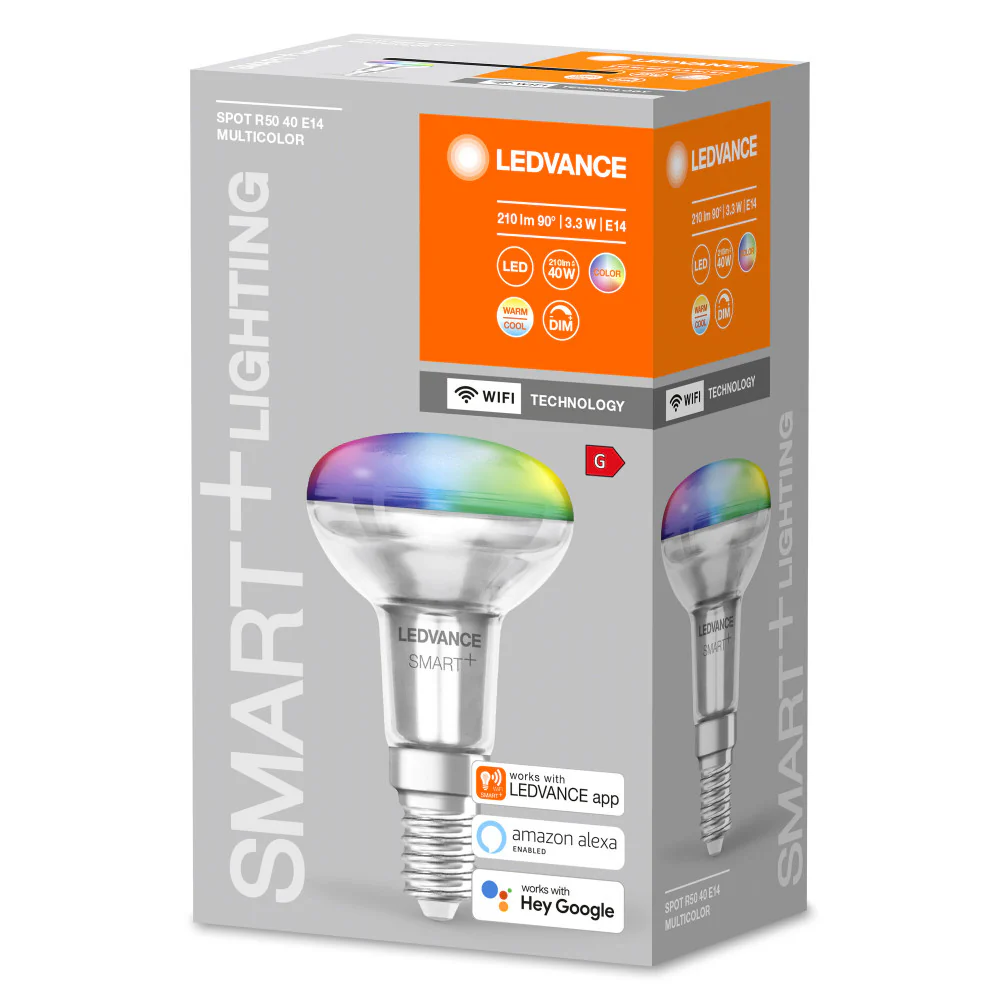 Bombilla LED Ledvance "SMART" E14 3,3 W 210 lm 2700…6500 K Regulable a 45º - Image 2