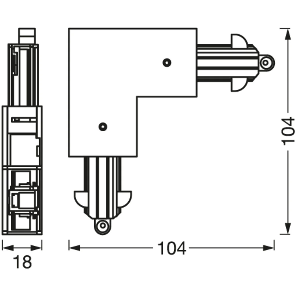 [LVE-4058075764040] Accesorio Foco de Carril LED Ledvance Conector Esquina - Image 3