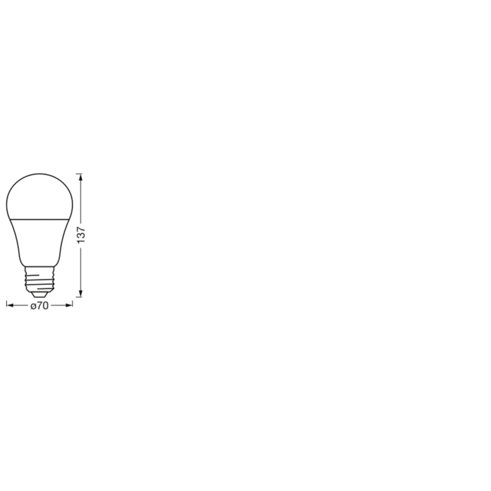 [LVE-4058075778672] Ledvance "SMART" Bombilla LED  E27 14W 1521Lm 2700K 220º IP20 Regulable - Blanco Muy Cálido - Image 3