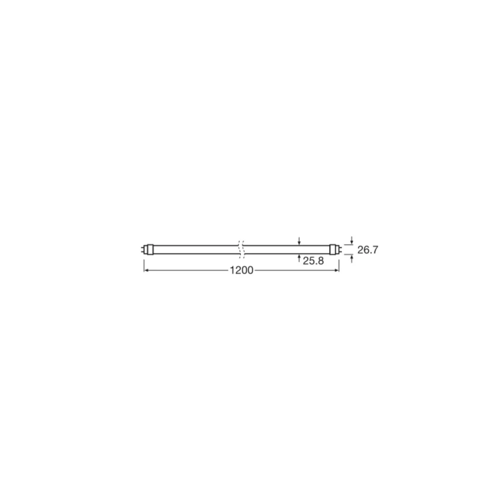 Tubo LED T8 Ledvance G13 15,6 W 2250 lm 3000 K 190º IP20 - Image 2