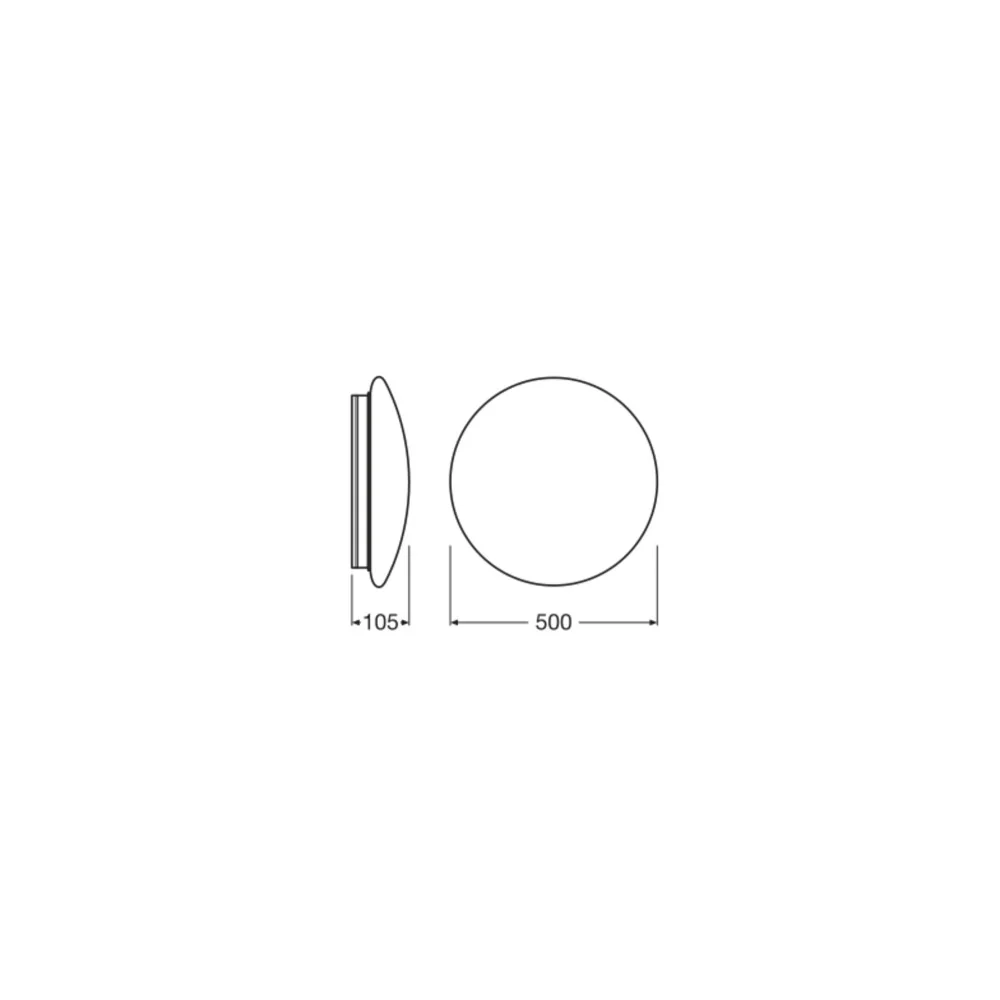 Aplique LED Ledvance 42 / 30 / 19W 3500 / 2500 / 1500Lm 3000K 120º IP44 - Image 3