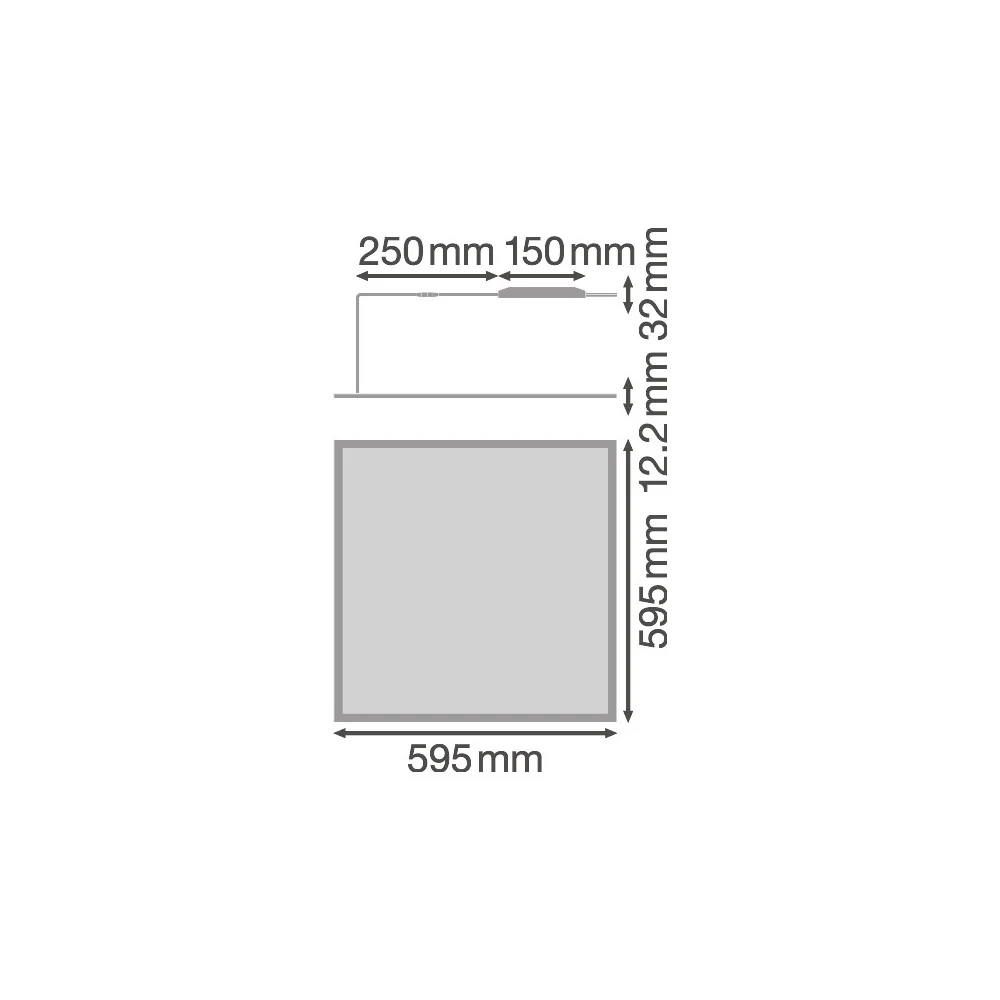 Panel LED LEDVANCE 36W 4320Lm 4000K 120° IP54/IP20 [LVI-4058075149502] - Image 3