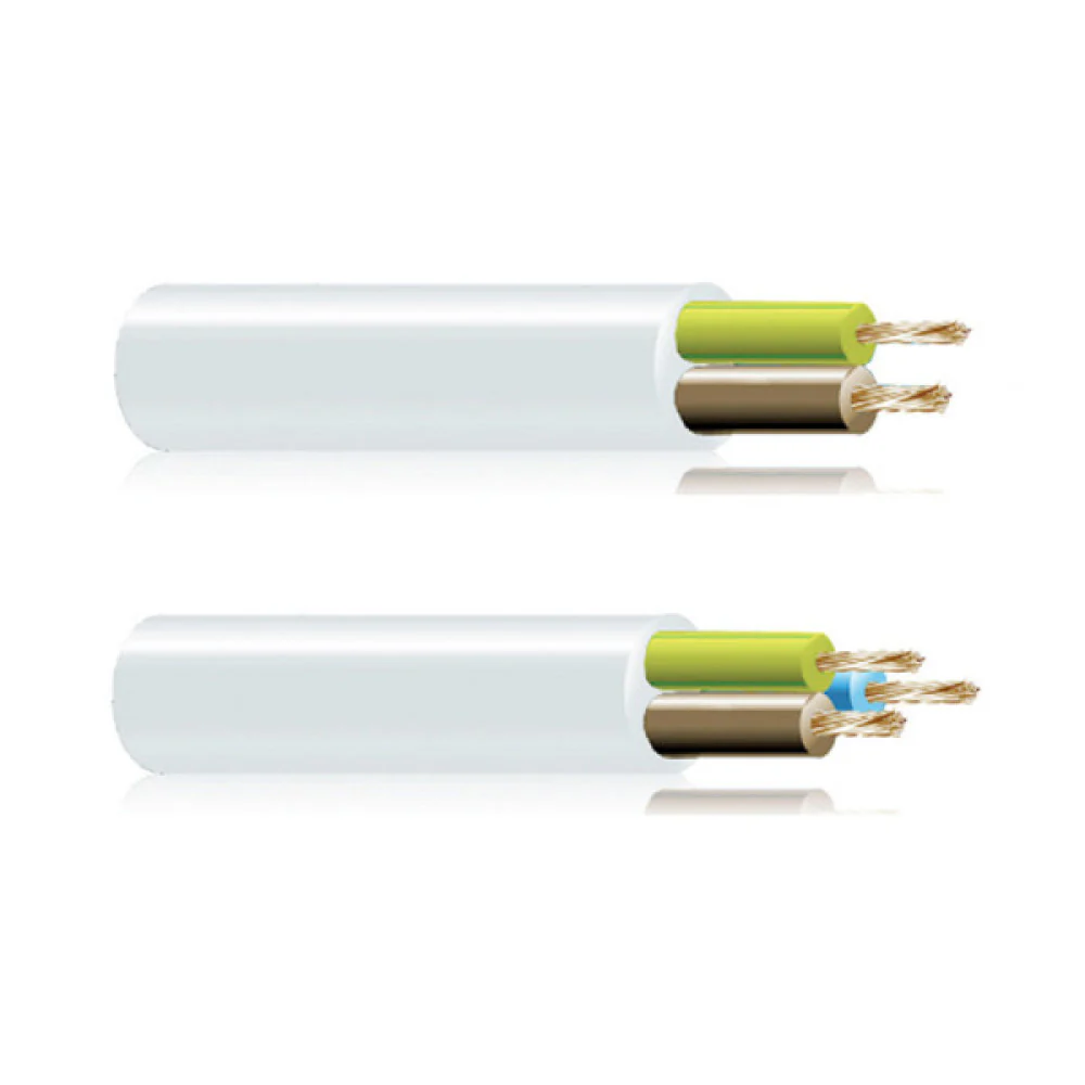 Manguera Tubular H 05 Vv-f 2x0,75mm Esp. Blanca por Metro [E3-10111]