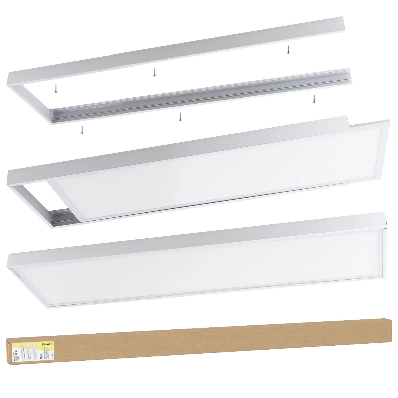 Marco Instalación Superficie Panel Led 1200x300 [BX3-M-P-1200300]
