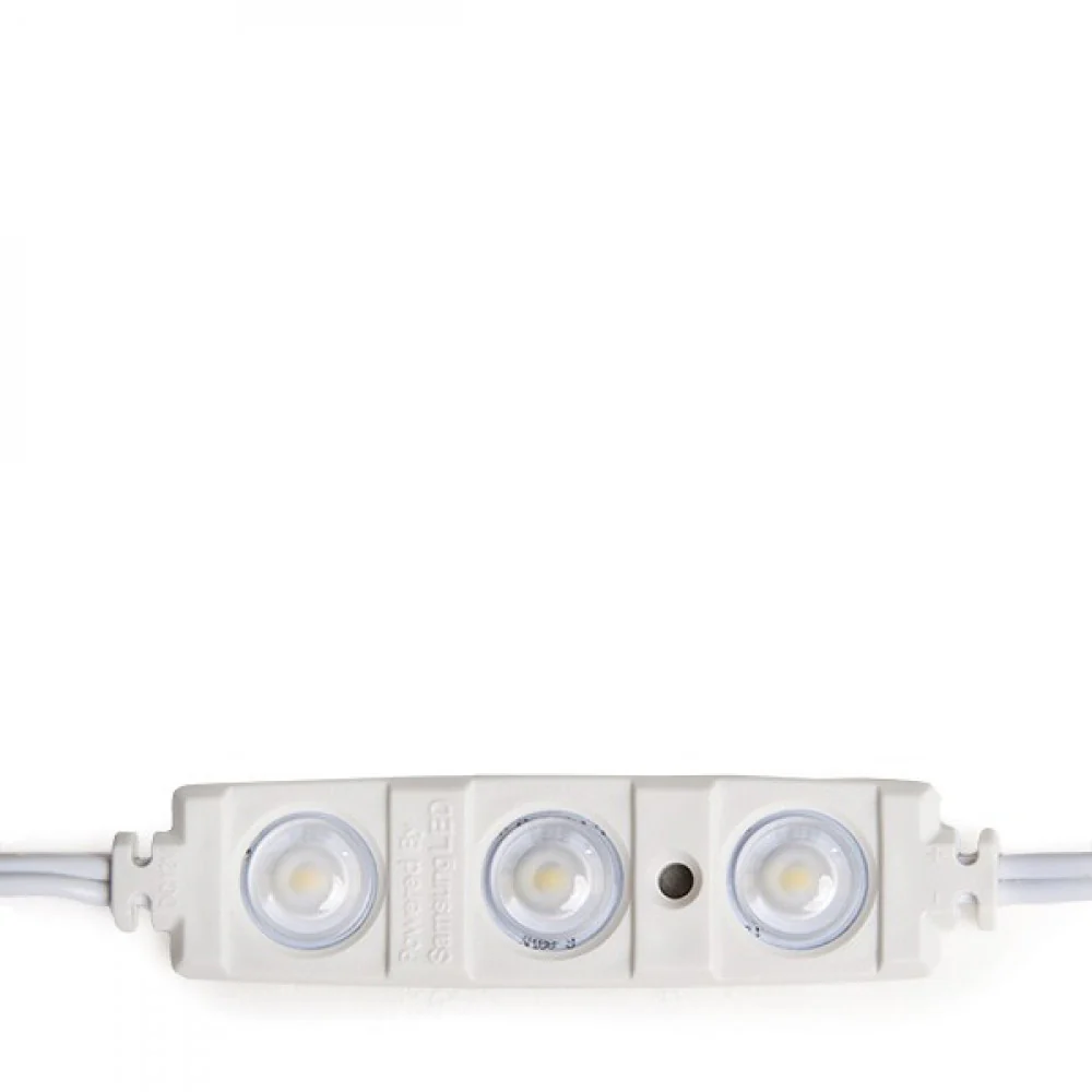 Módulo 1.3W 130Lm 6000ºK 3 LEDs PRO 5630 Inyectado IP67 Óptica 50.000H  [RA-BL-5630W03-LENS-R-CW] - Image 2