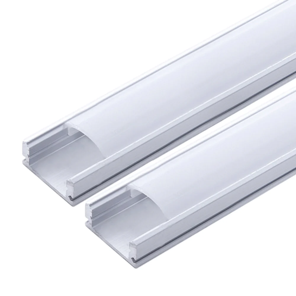 Pack 2 Perfil de Aluminio para LEDs Difusor Opal Tira 2M - Image 3