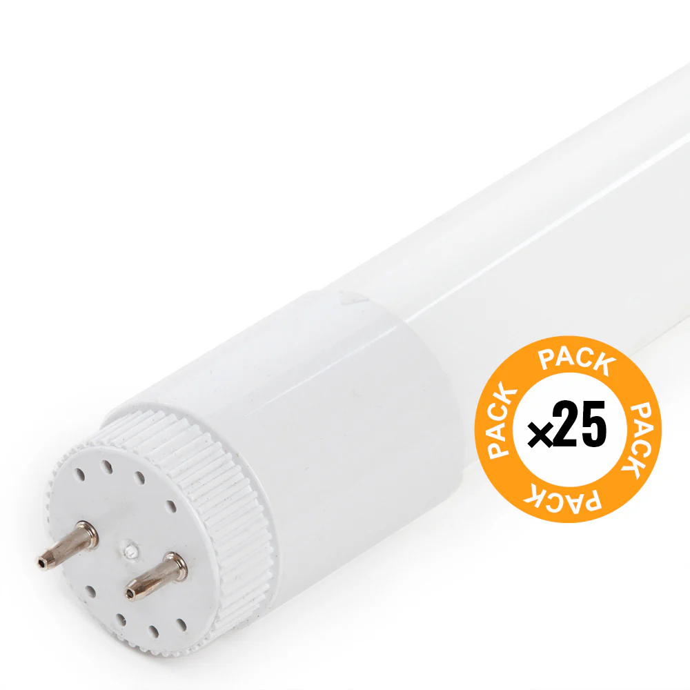 Pack 25 Tubos LED T8 9W 1260Lm 6000ºK Cristal 60Cm 40.000H  [HO-LM1056-CW] - Image 2