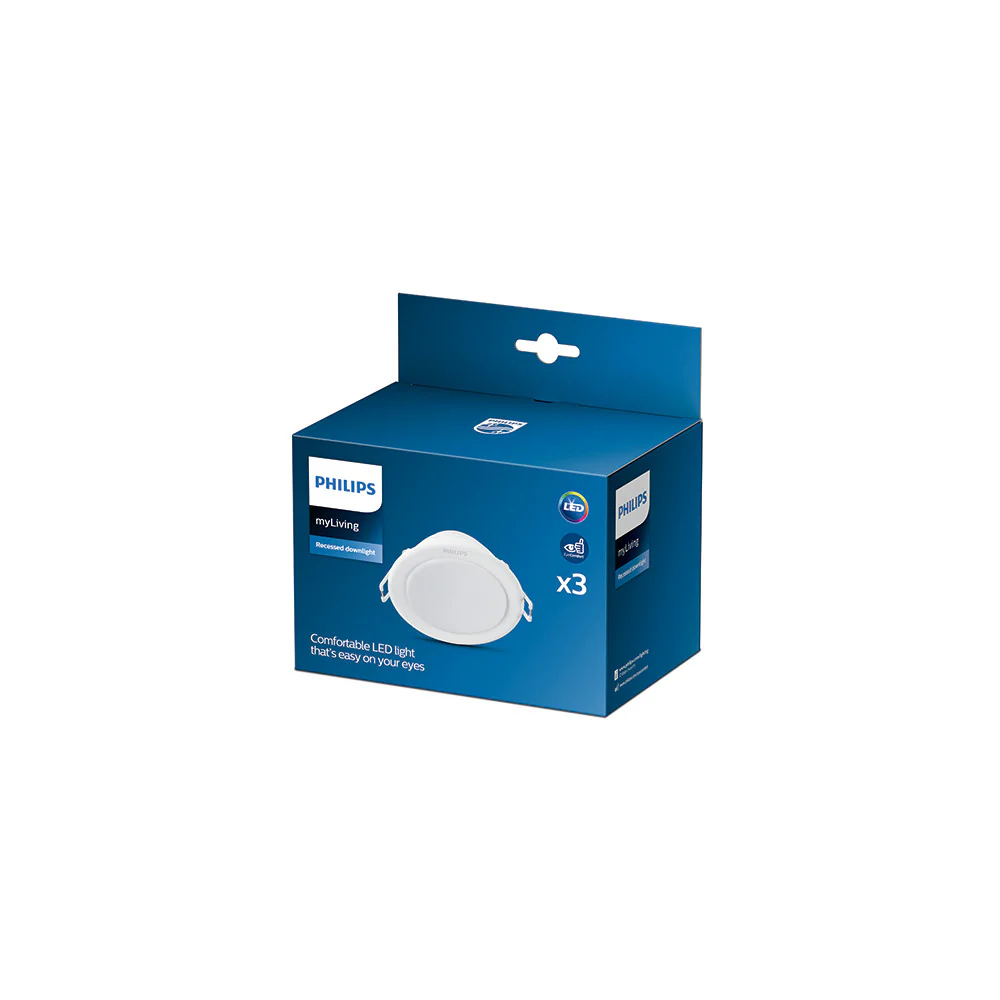 Pack 3 Downlight LED Philips "Meson" Circular 5,5W 550Lm Blanco 4000K [PH-915005805503] - Image 4