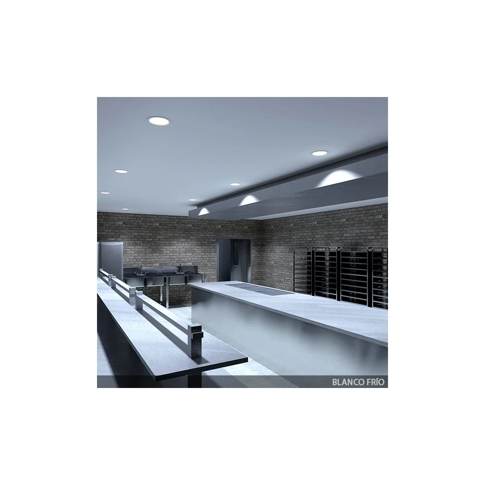 Pack 4 Downlights LED 24W 2.160Lm 6000ºK IP65 Baños/Cocinas 50.000H [SL-DLFS06-24W-CW-PK4] - Image 8