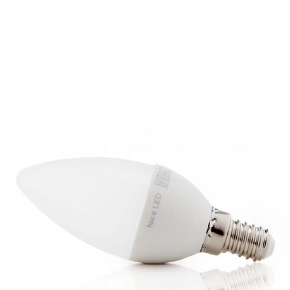 Pack 5 Bombillas LED E14 5W 500Lm 6000ºK 40.000H  [HO-C37-E14-5W-RC-CW-PK5-AP] - Image 6