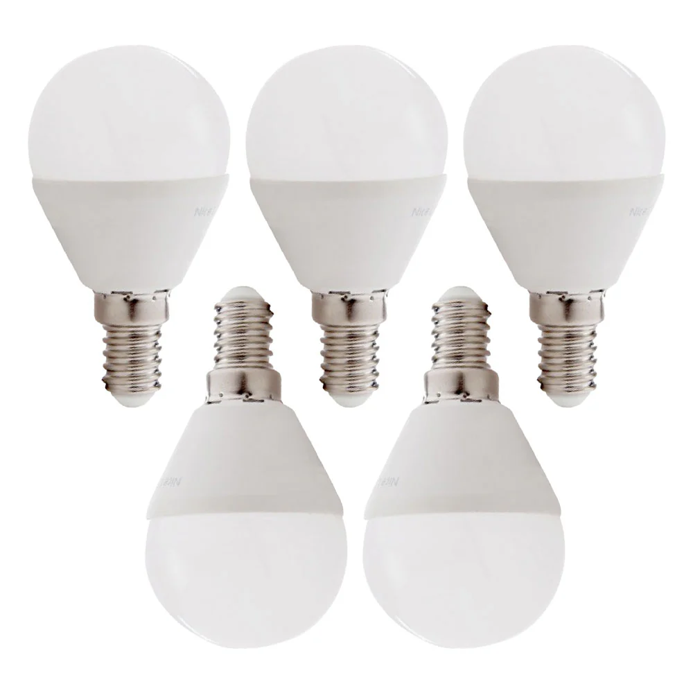 Pack 5 Bombillas LED E14 5W 500Lm 6000ºK 40.000H  [HO-P45-E14-5W-RC-CW-PK5-AP] - Image 3