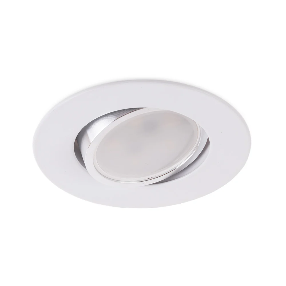 Pack 8 Aro Foco Downlight  Basculante Circular Aluminio Blanco 93Mm - Image 6