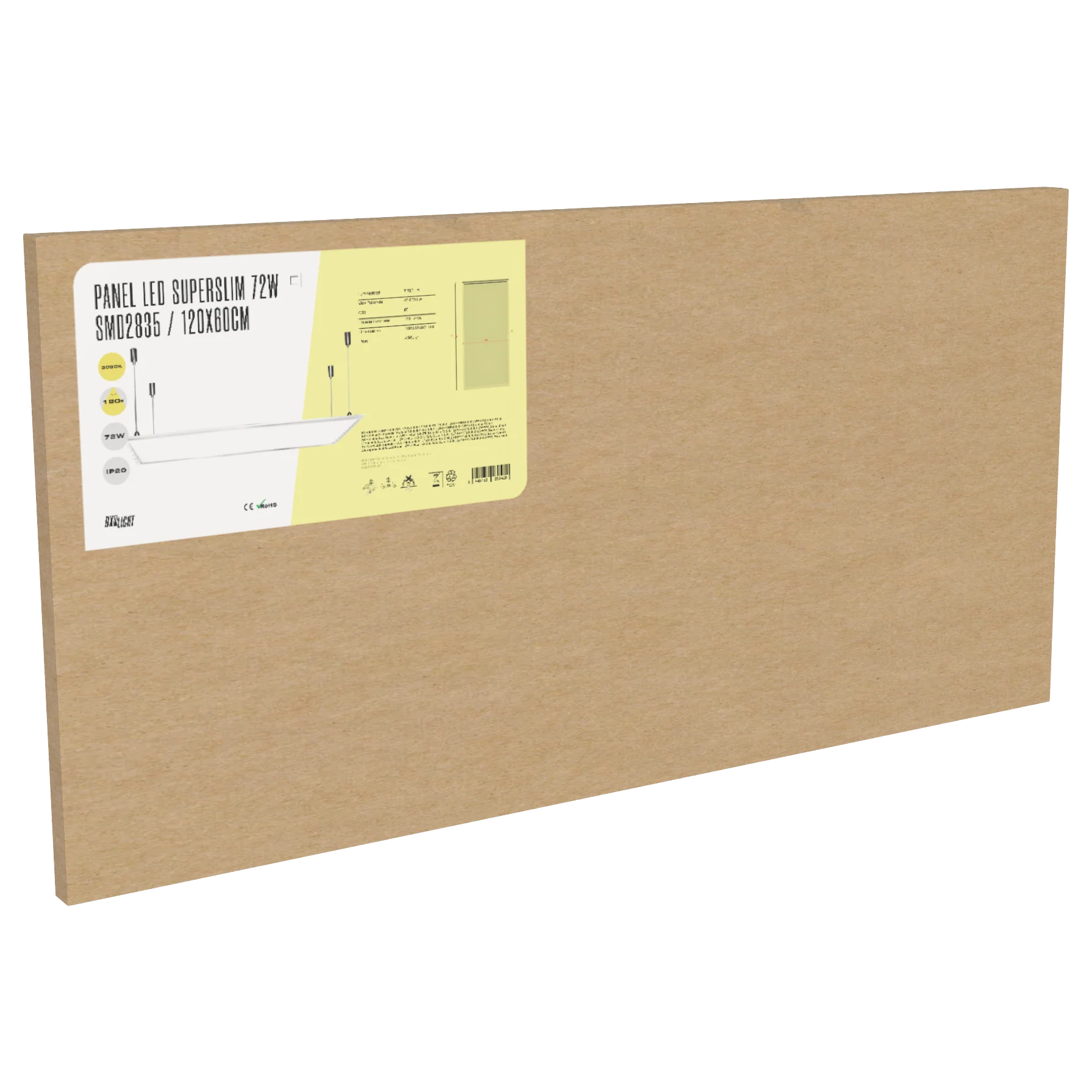 Panel Led  -  Superslim Modular 1200x600 72W 6000 K [BX3-PAN120060072W-CW] - Image 13