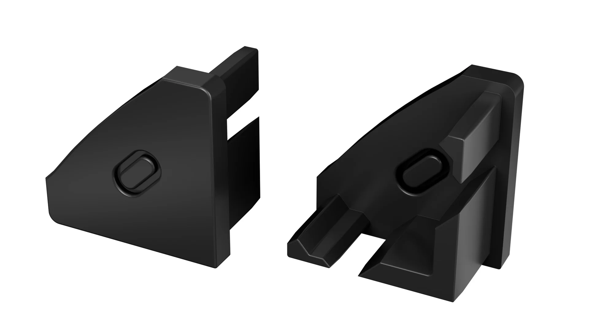 Perfíl Aluminio KIMERA-BARDE Anodizado Negro con Difusor Opal y Tapones 2,02M - Image 2