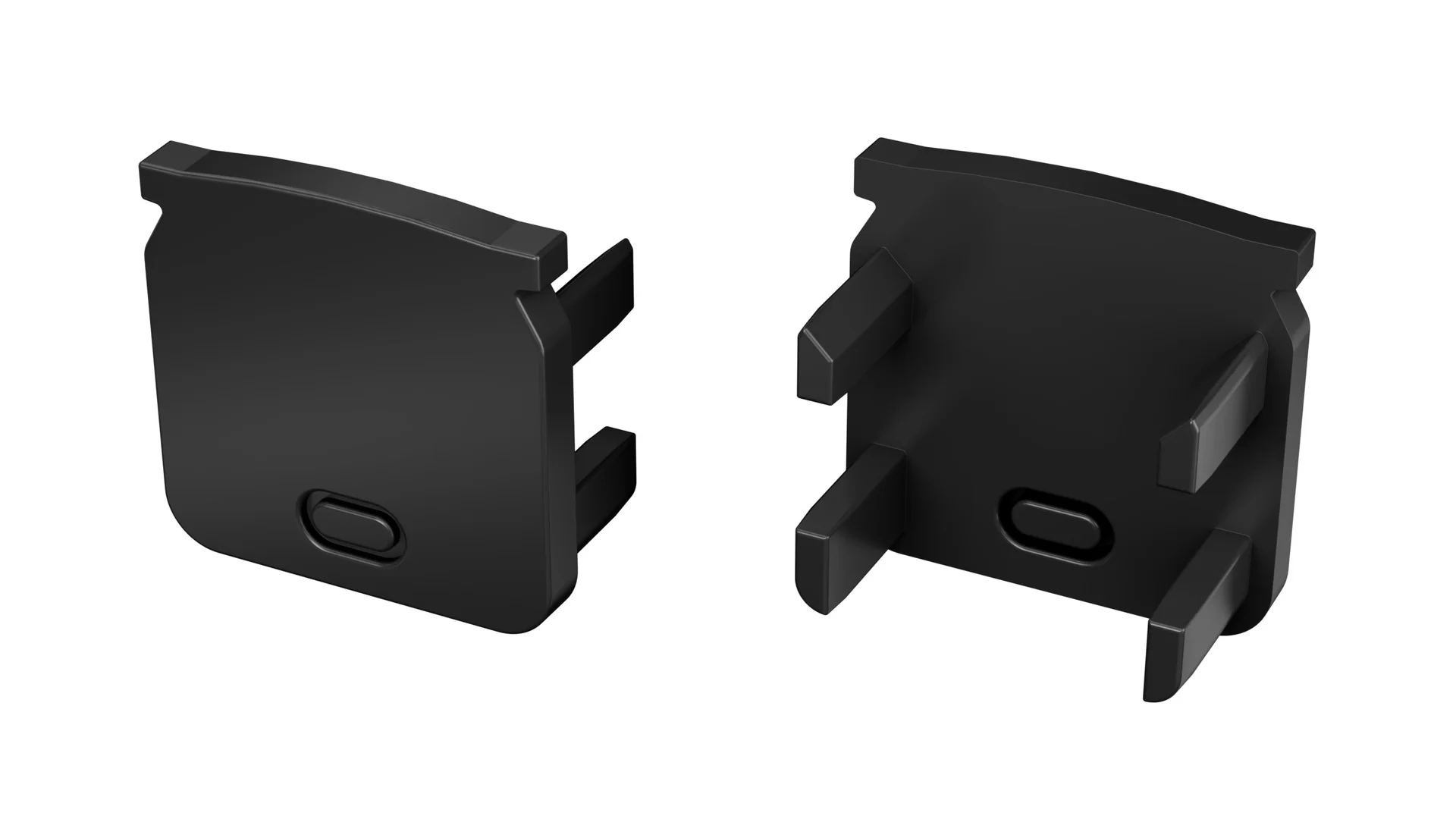 Perfíl Aluminio KIMERA-HELSE Anodizado Negro con Difusor Opal y Tapones 2,02M - Image 2