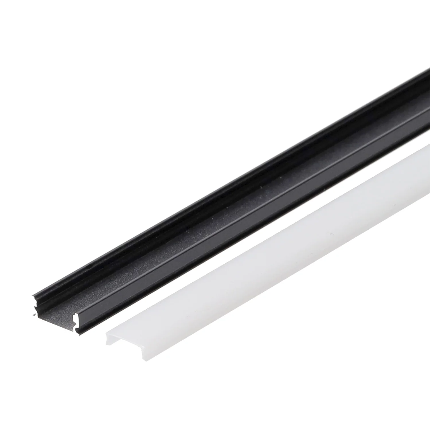 Perfíl Aluminio Negro para Tira LED - Difusor Opal - Image 3