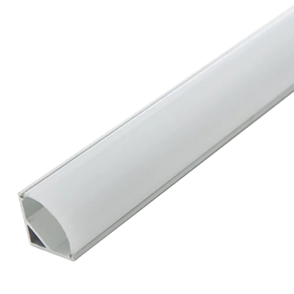 Perfíl AluMinio para Tira Led Instalación Esquinas - Difusor Opal x 2M [BX3-A1616]