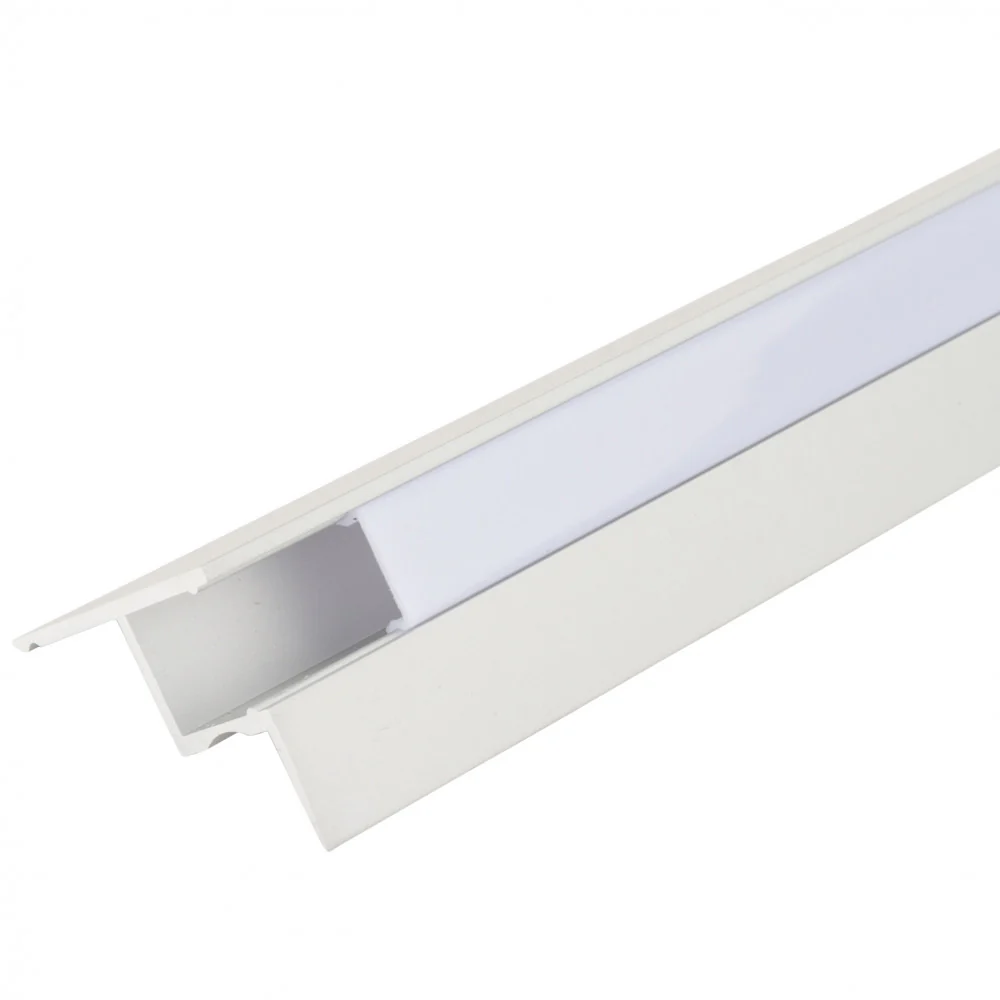 Perfíl Aluminio para Tira LED Instalación Techos Difusor Opal x 1M - Image 3