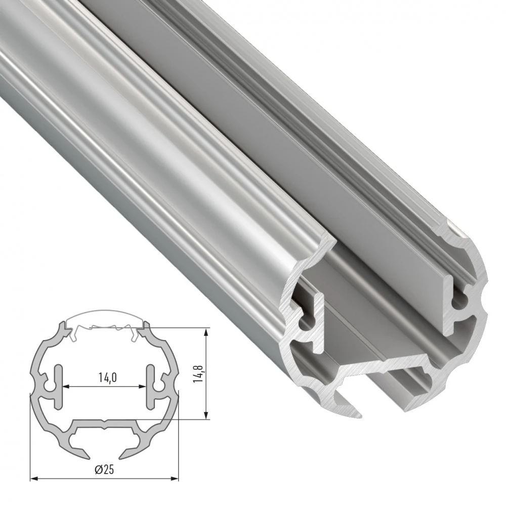 Perfíl Aluminio Tipo COSMO 2,02M - Bruto