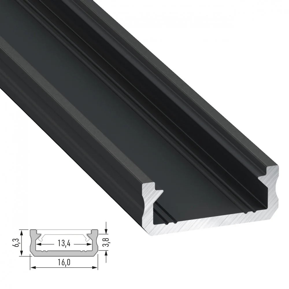 Perfíl Aluminio Tipo D 2,02M - Image 3