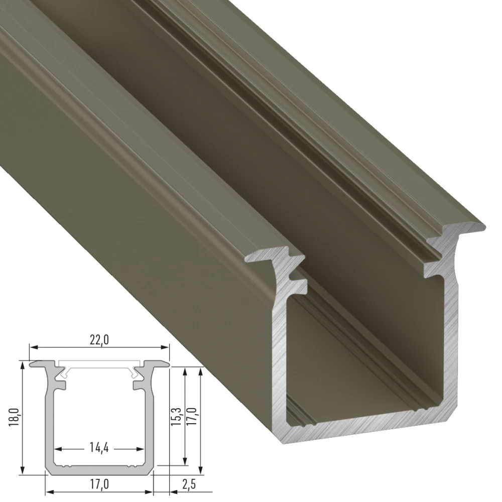 Perfíl Aluminio Tipo G 2,02M - Image 4