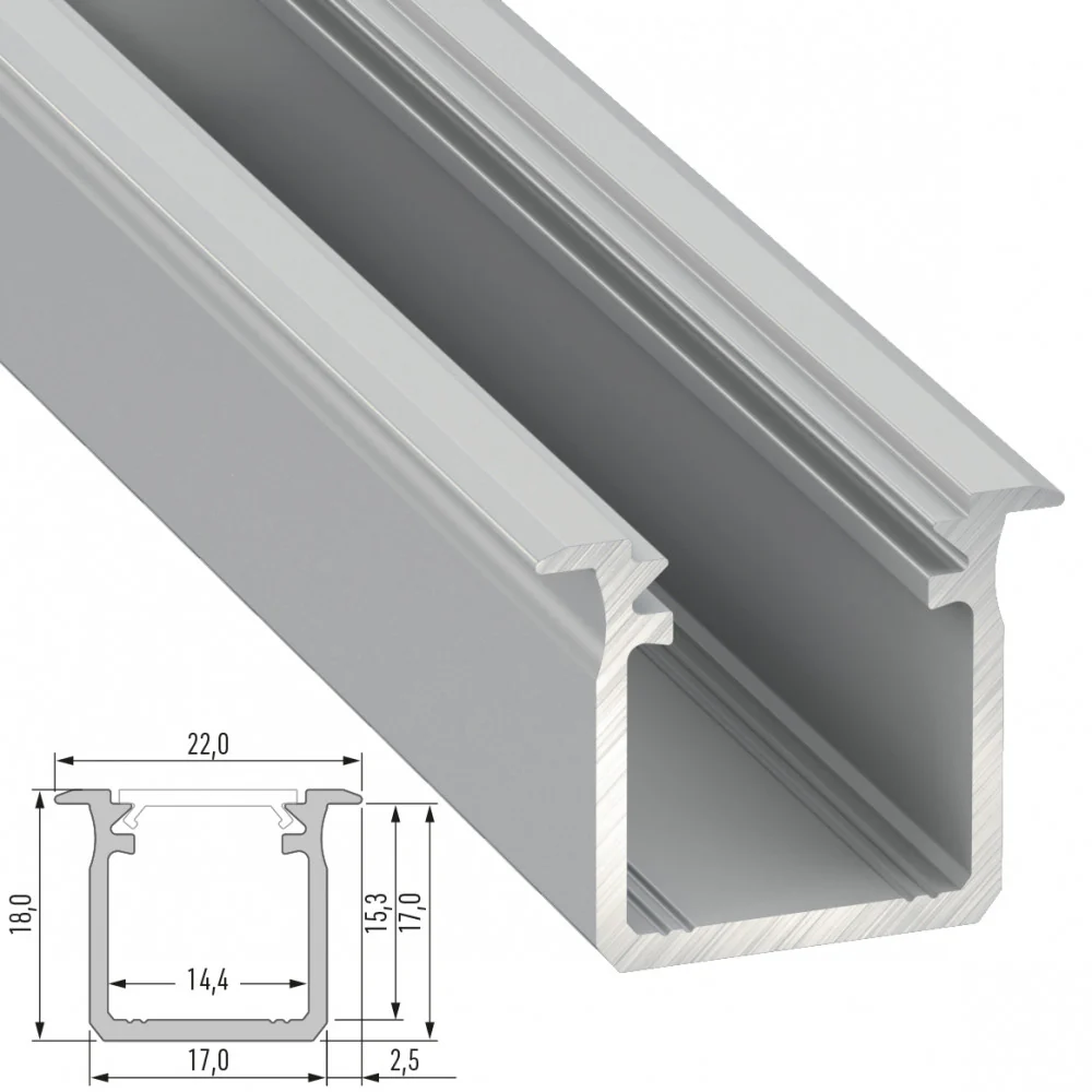 Perfíl Aluminio Tipo G 2,02M - Image 5