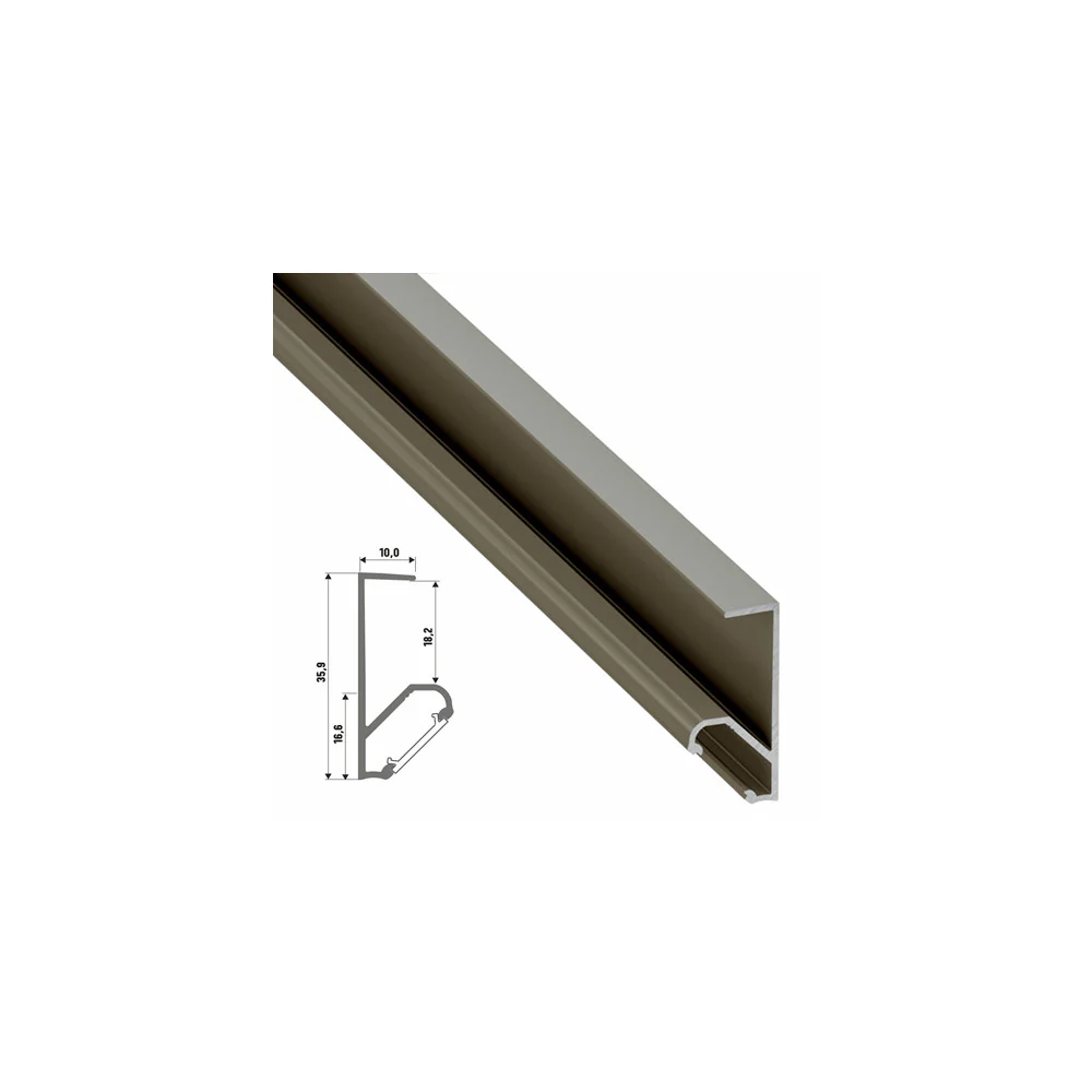 Perfíl Aluminio Tipo Q18 2,02M - Image 4
