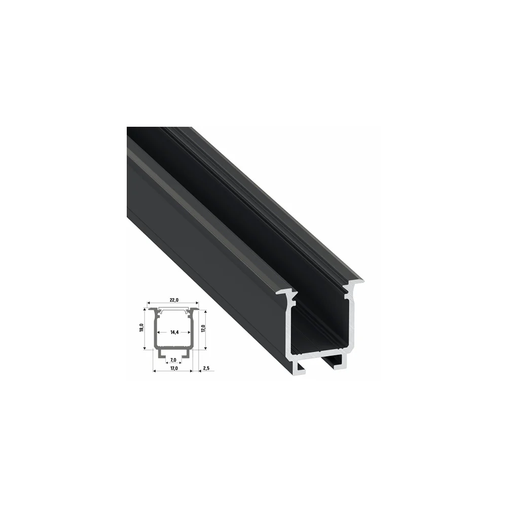 Perfíl Aluminio Tipo W 2,02M - Bruto - Image 3