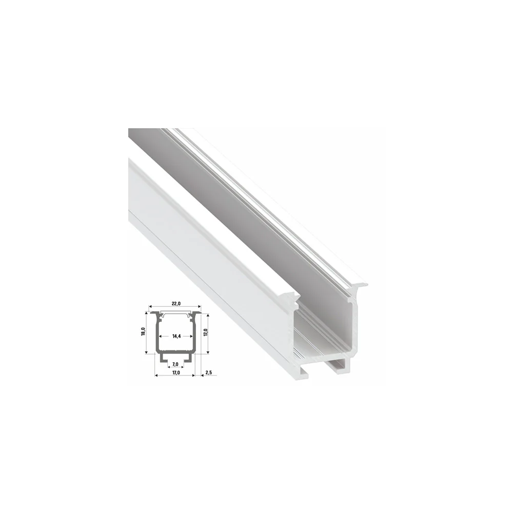 Perfíl Aluminio Tipo W 2,02M - Bruto - Image 5