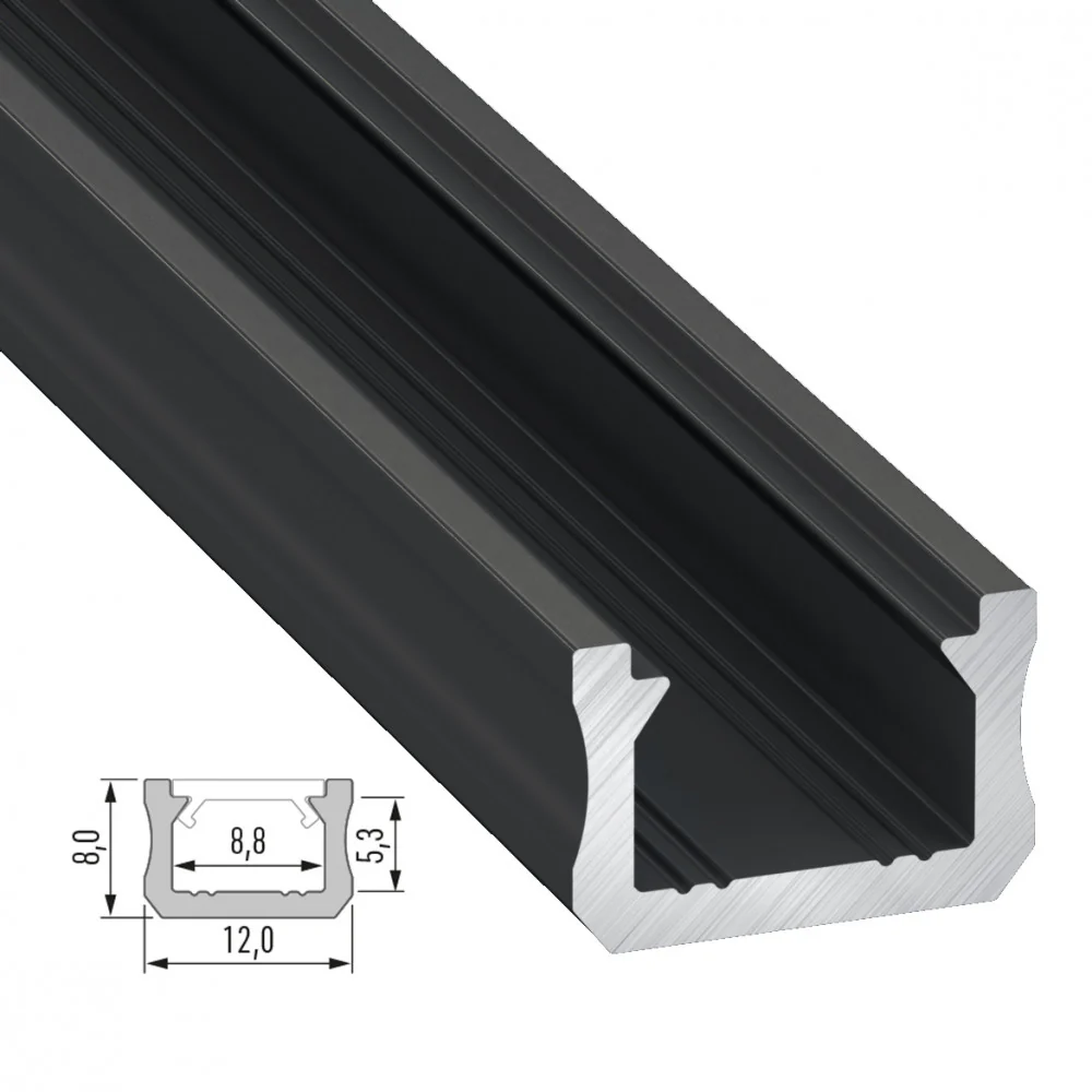 Perfíl Aluminio Tipo X 2,02M - Image 3