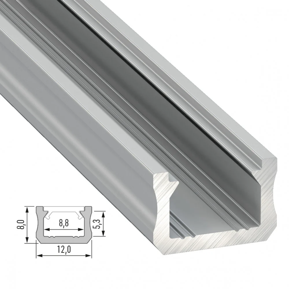 Perfíl Aluminio Tipo X 2,02M - Image 5