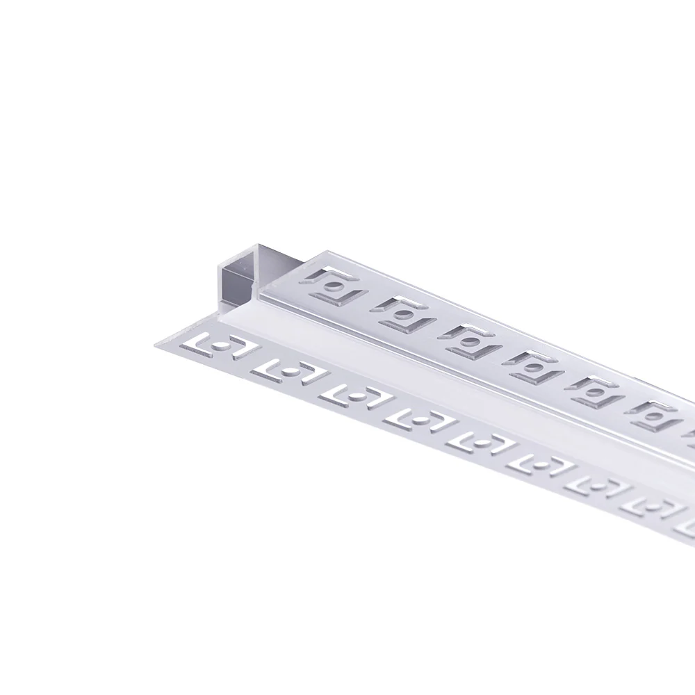 Perfíl de Aluminio para Empotrar Escayola/Pladur Tira Led 9mm  - 2M