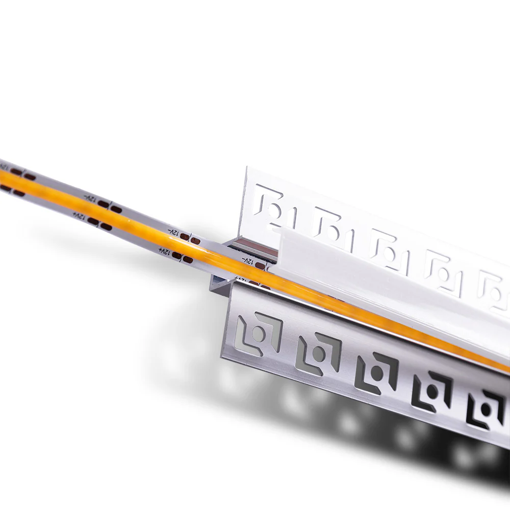 Perfíl de Aluminio para Empotrar Escayola/Pladur Tira Led 9mm  - 2M - Image 3
