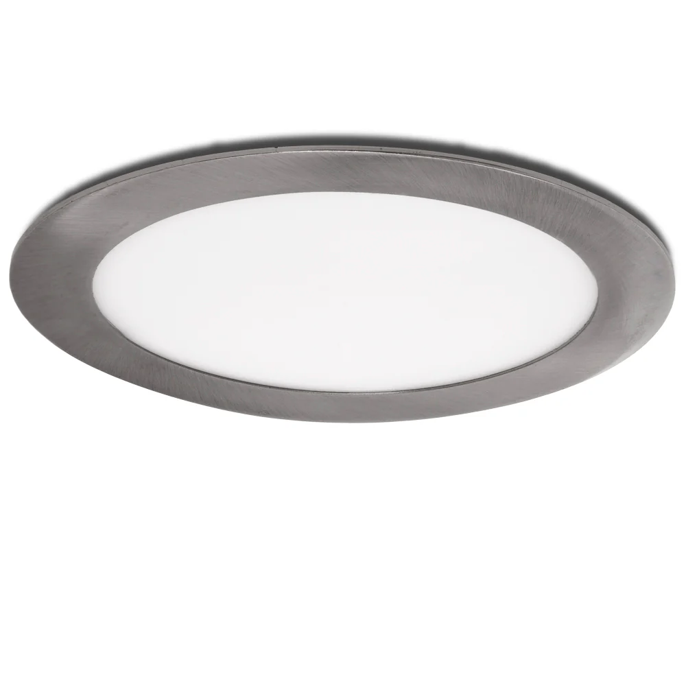 Placa LED 12W 1200Lm 6000ºK Circular Niquel Satinado 50.000H  [GL-CL-R12N-CW] - Image 2