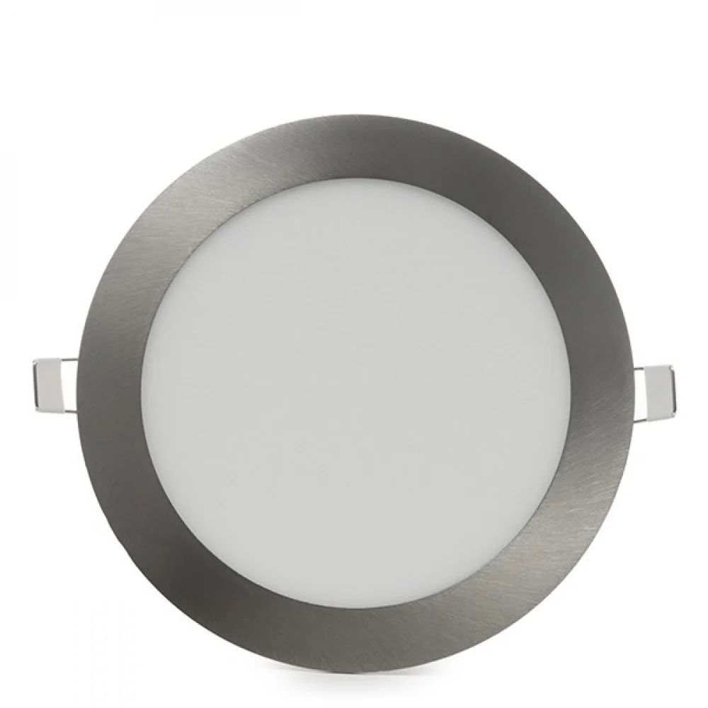 Placa LED 12W 1200Lm 6000ºK Circular Niquel Satinado 50.000H  [GL-CL-R12N-CW] - Image 3