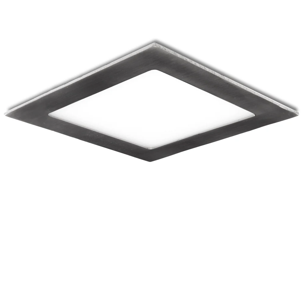 Placa LED 12W 1200Lm 6000ºK Cuadrada Niquel Satinado 50.000H  [GL-CL-S12N-CW] - Image 2