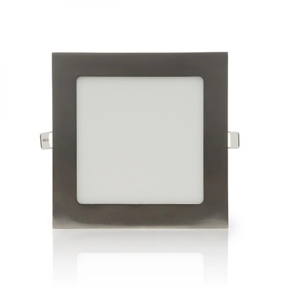 Placa LED 12W 1200Lm 6000ºK Cuadrada Niquel Satinado 50.000H  [GL-CL-S12N-CW] - Image 3