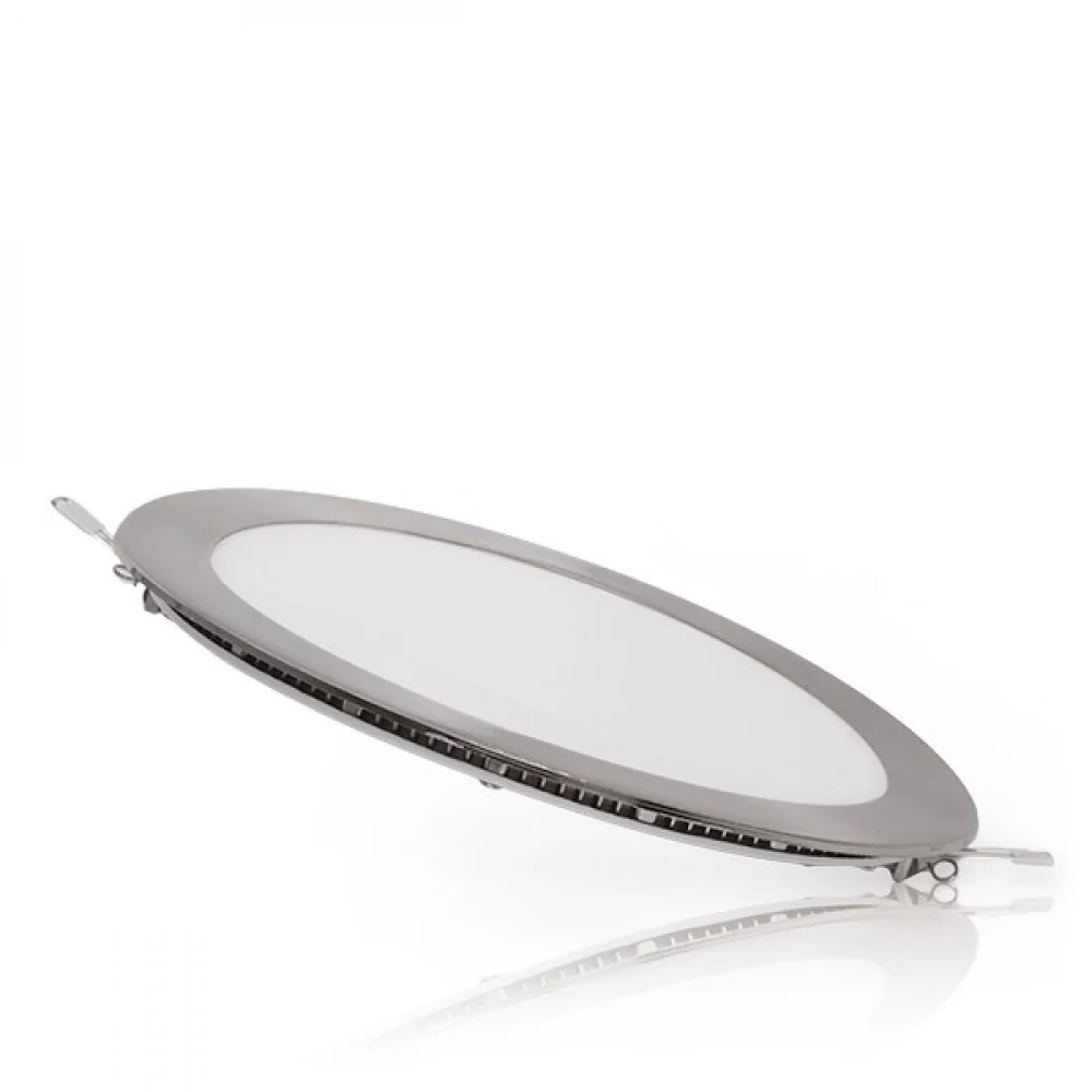 Placa LED 18W 1800Lm 6000ºK Circular Niquel Satinado 50.000H  [GL-CL-R18N-CW]